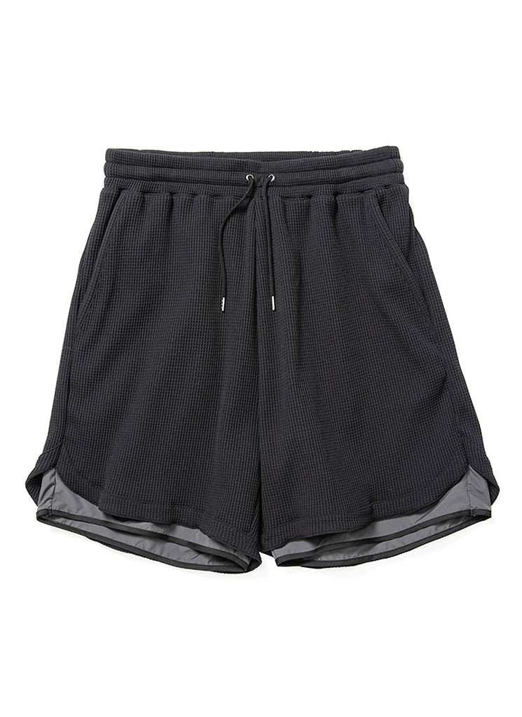 meanswhile "SOLOTEX EASY SHORTS" OFF BLACK