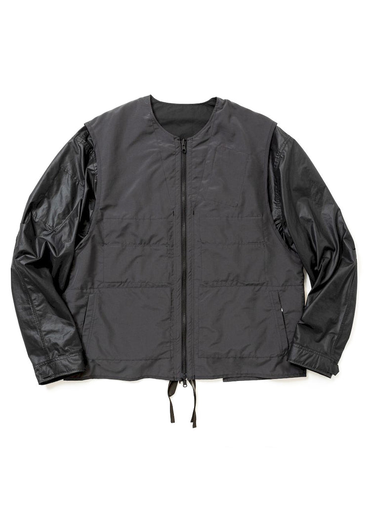 meanswhile "PAPET TOUCH REVERSIBLE 4-WAY JACKET" OFF BLACK
