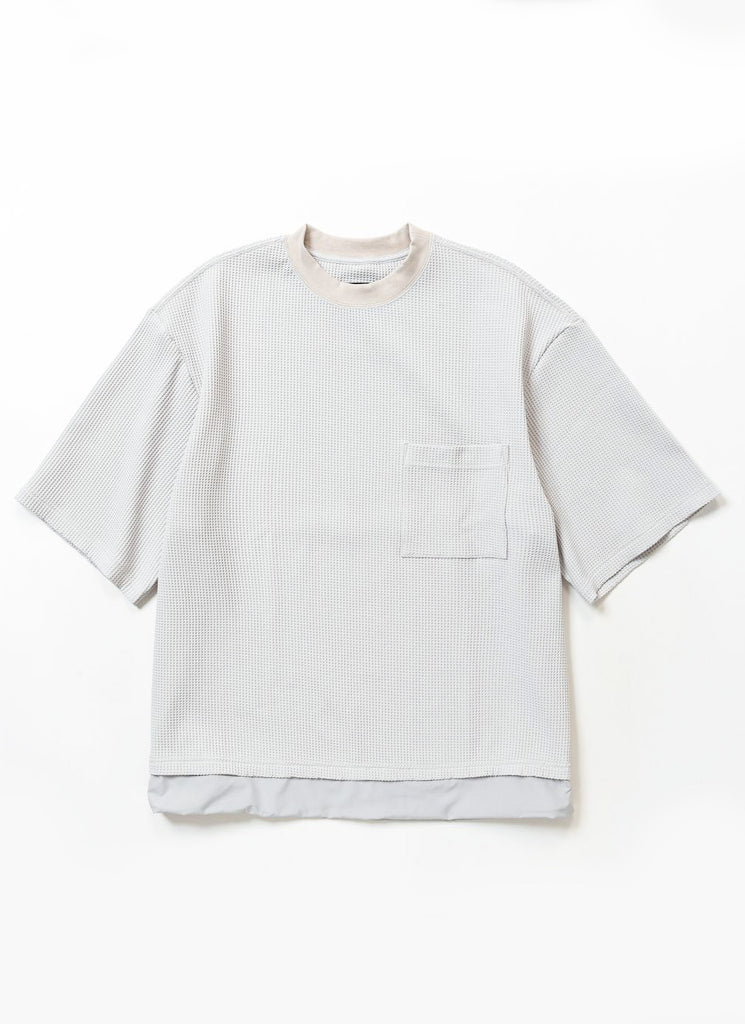 meanswhile "SOLOTEX® WAFFLE S/S T-SHIRT" BONE