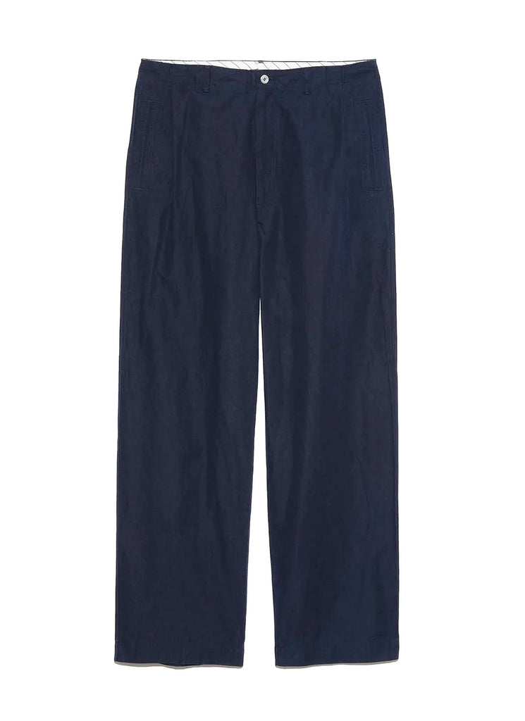 nanamica "TUCK CLUB PANTS" NAVY