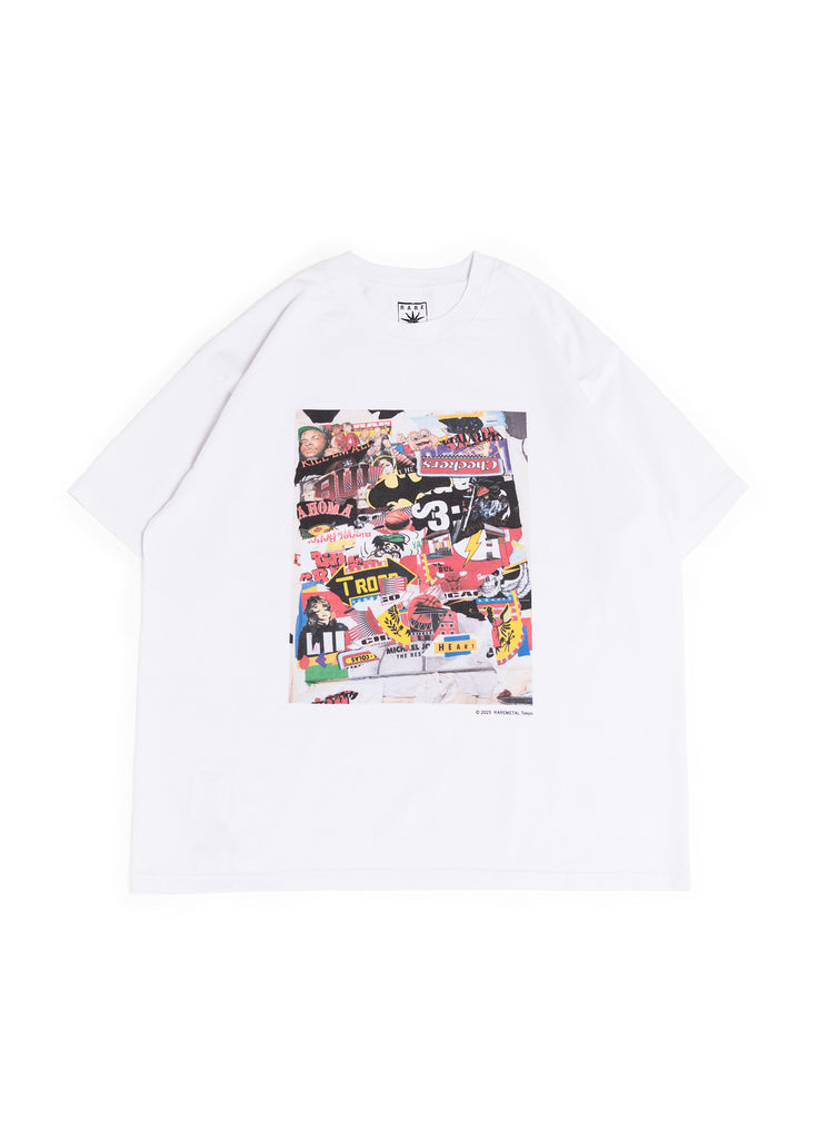 RAREMETAL "COLLAGE TEE" WHITE