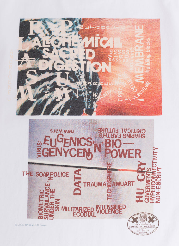 RARE METAL "CRITICAL FUTURE T-SHIRT" WHITE