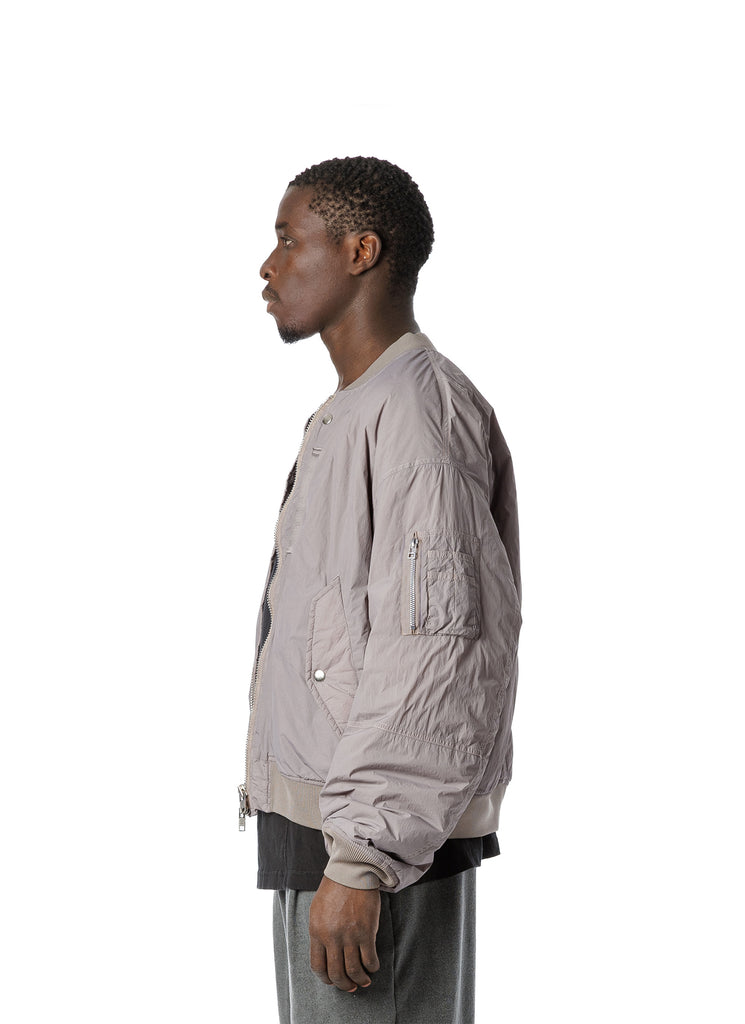 SANDINISTA MFG "GARMENt-DYED MA-1 JACKET" GRAY