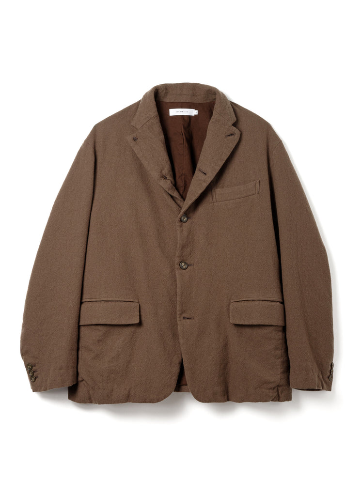 SANDINISTA MFG "WOOL 5 BUTTON JACKET" BROWN