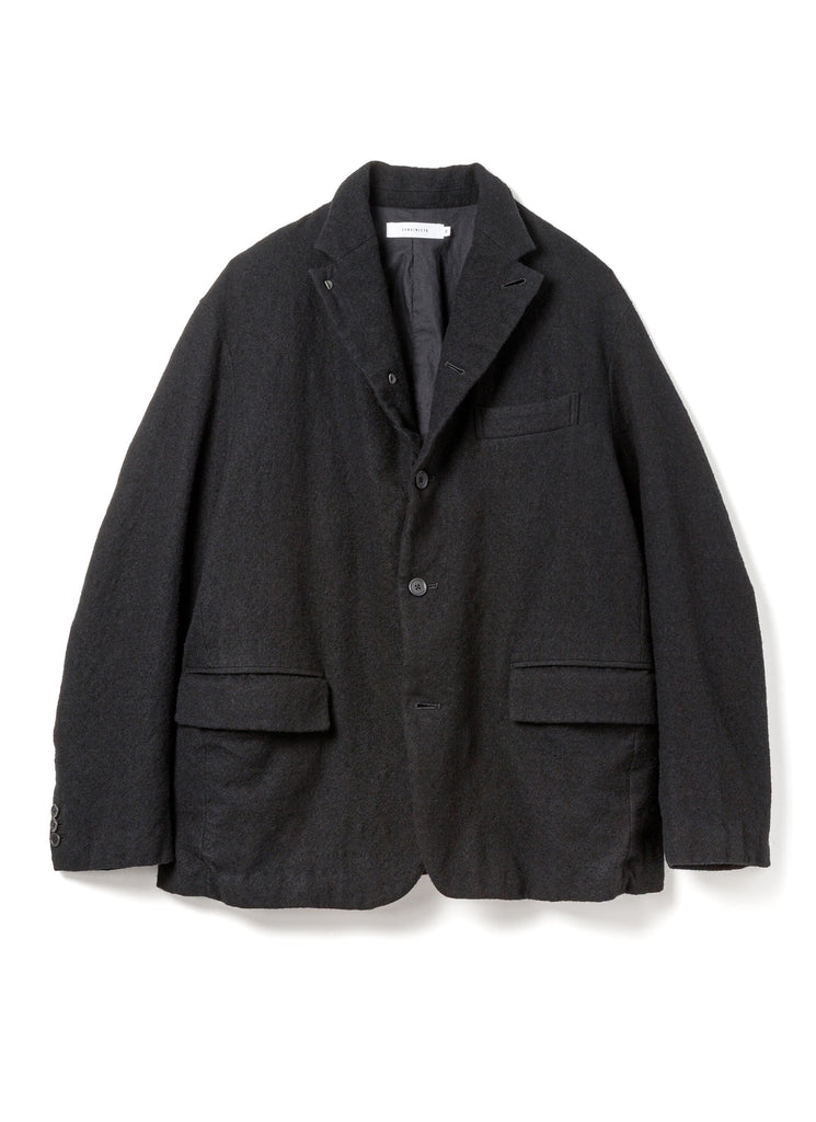 SANDINISTA MFG "WOOL 5 BUTTON JACKET" BLACK