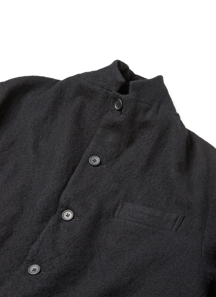SANDINISTA MFG "WOOL 5 BUTTON JACKET" BLACK
