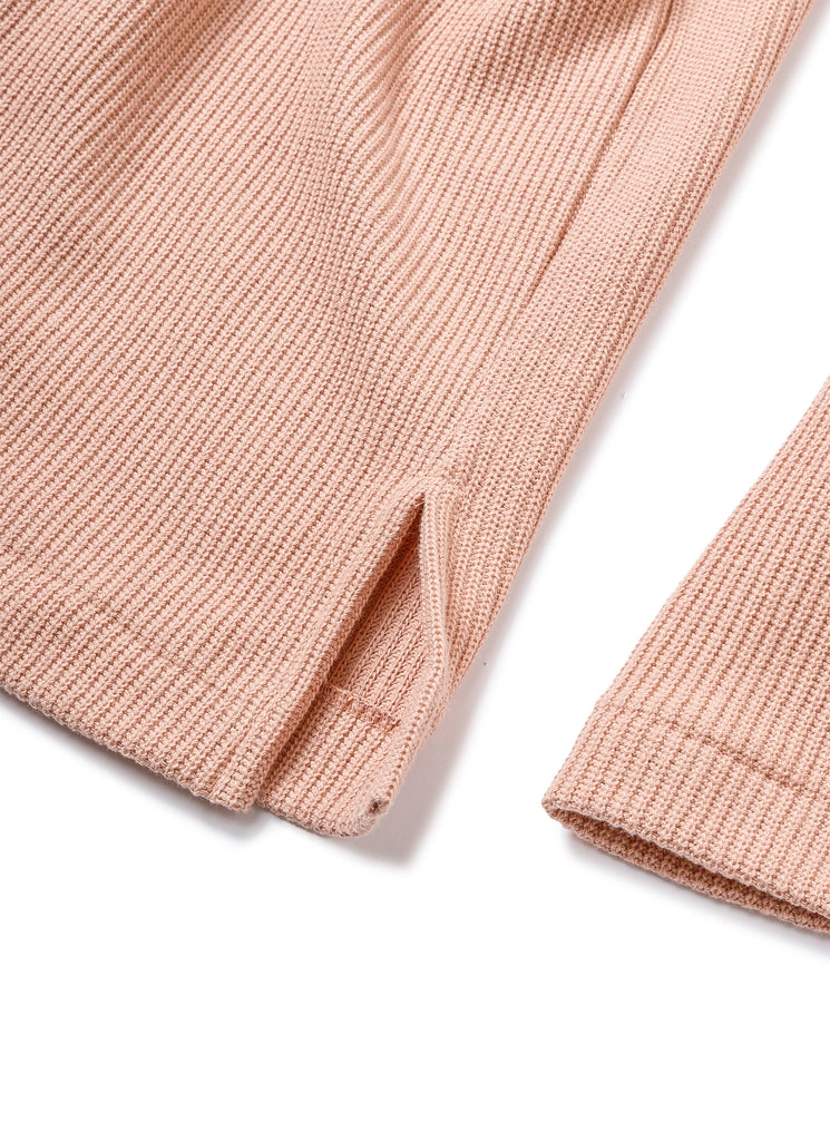 SANDINISTA "SIDE SLITS COTTON KNIT PULLOVER" DUSTY PINK