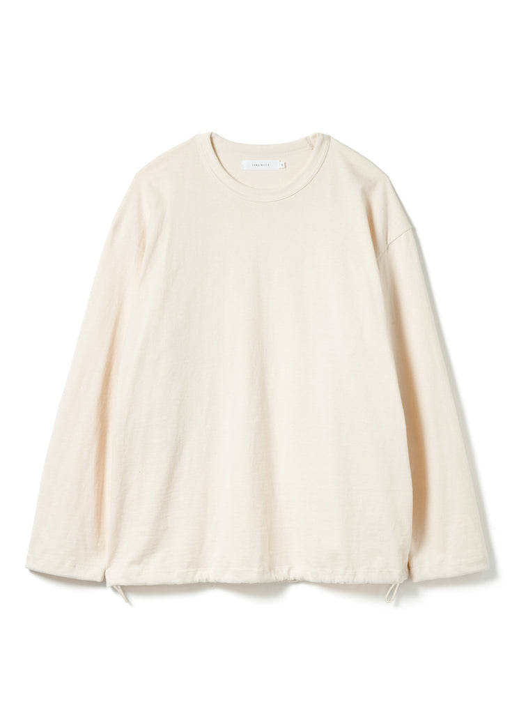 SANDINISTA MFG "ELATIC HEM L/S T-SHIRT" NATURAL