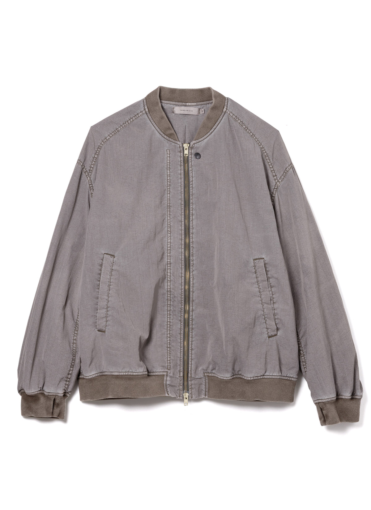 【紫陽】STAMPD DOUBLE LAYER BOMBER JKT 灰 SANDINISTA MFG 