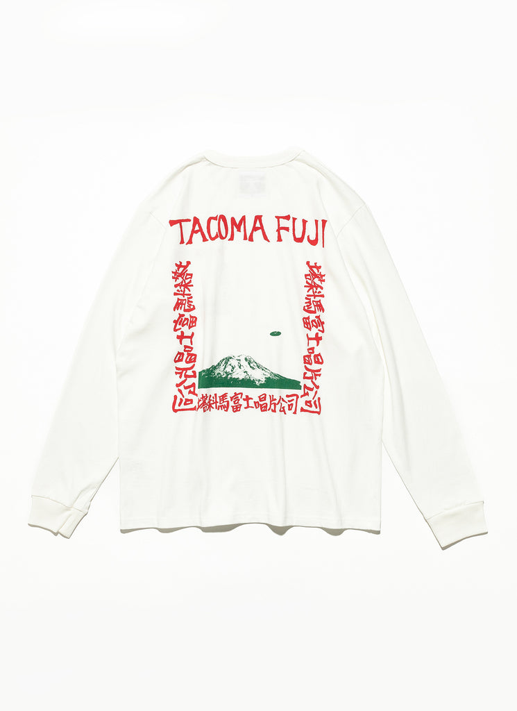 TACOMA FUJI RECORDS "LIVE AT FILLMORE!? L/S DESIGNED BY HIROHISA YOKOYAMA" WHITE