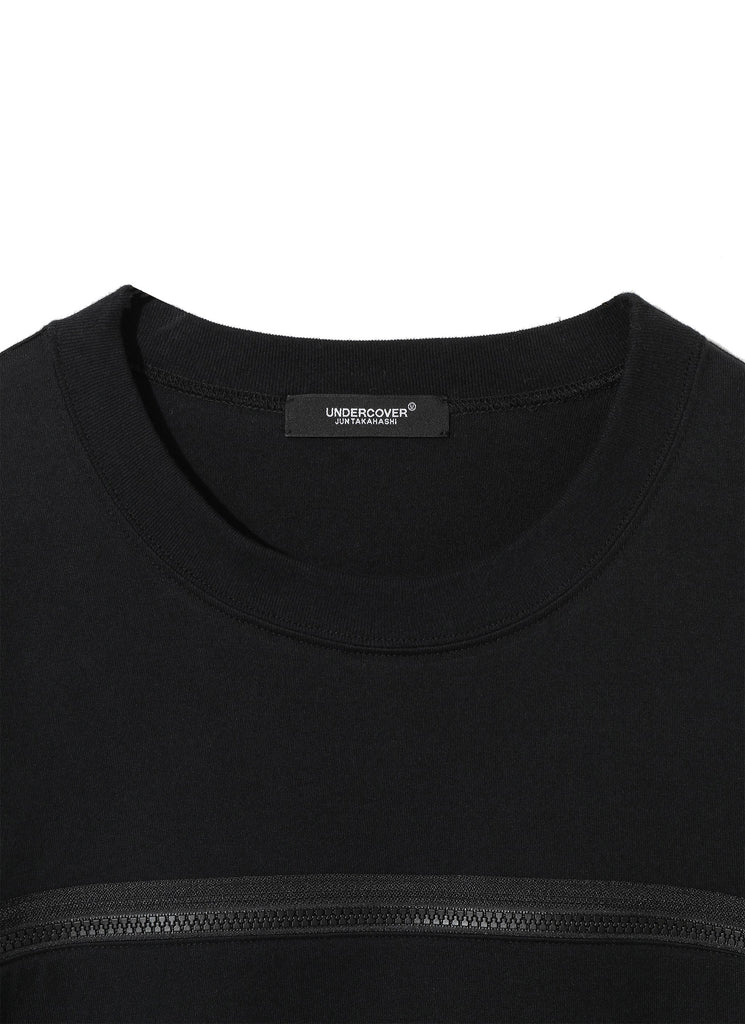 UNDERCOVER "ZIP SWITCHING T-SHIRT" BLACK