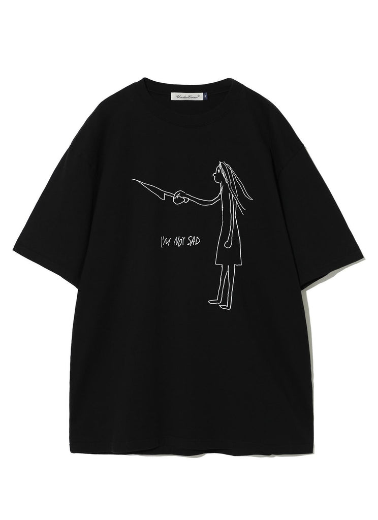 UNDERCOVER "I'M NOT SAD T-SHIRT" BLACK