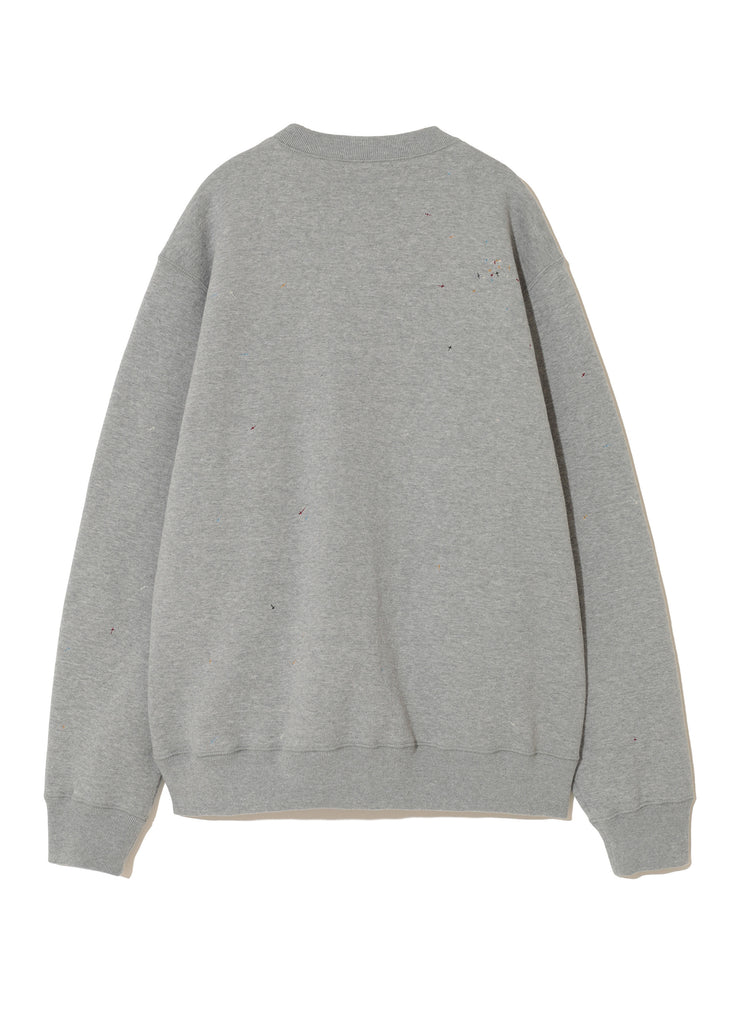 UNDERCOVER "CROSS EMBROIDERY CREW NECK SEWEAT TOP" TOP GRAY