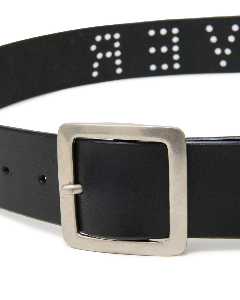 UNDERCOVER "LEATHER BELT" BLACK