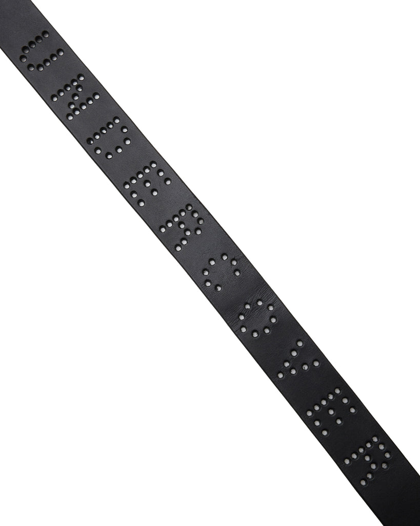 UNDERCOVER "LEATHER BELT" BLACK