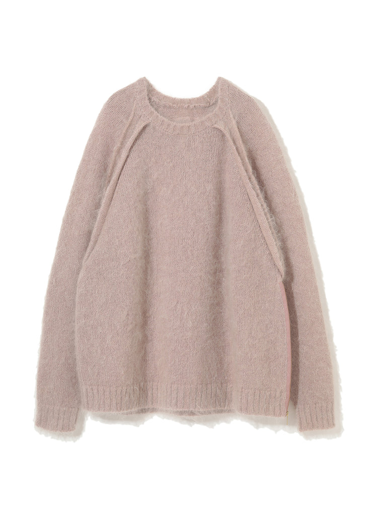 UNDERCOVER "CREWNECK MOHAIR SWEATER" PINK