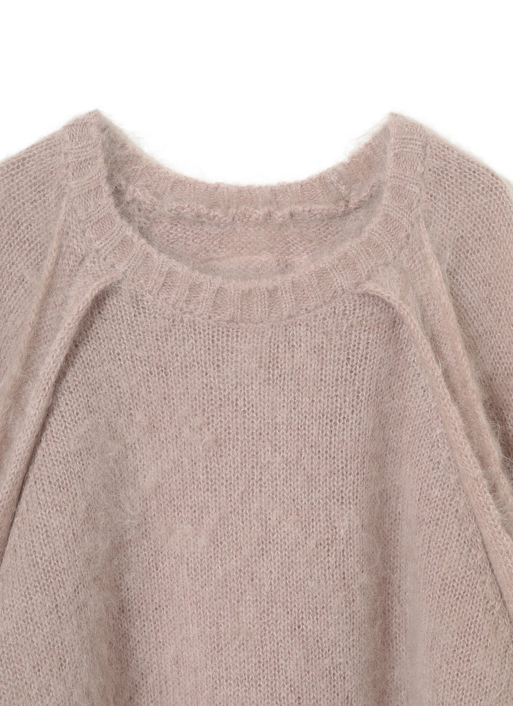 UNDERCOVER "CREWNECK MOHAIR SWEATER" PINK