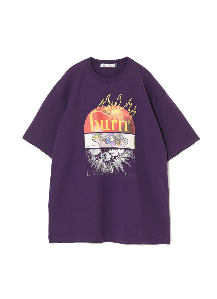UNDERCOVER  "BURN T-SHIRT" PURPLE