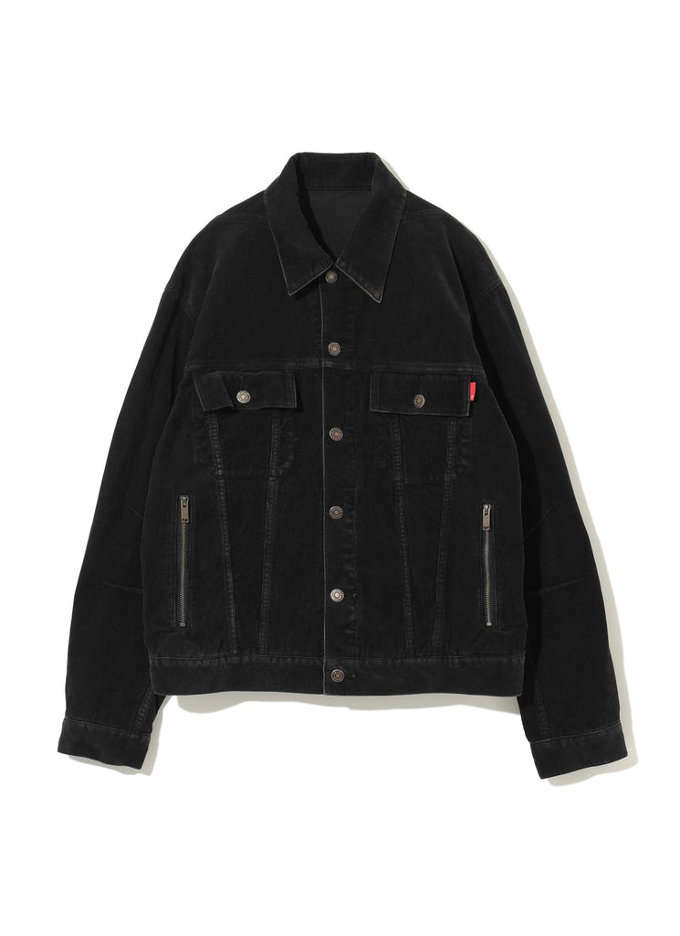 UNDERCOVER "CORDUROY TRUCKER JACKET" BLACK