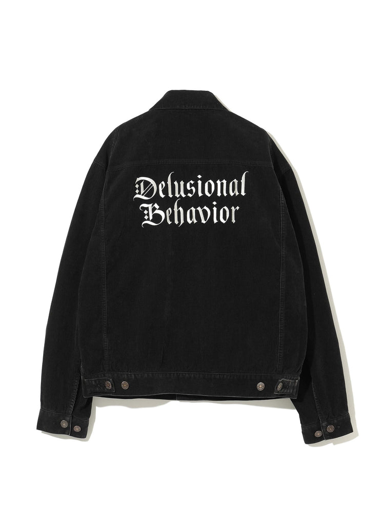 UNDERCOVER "CORDUROY TRUCKER JACKET" BLACK