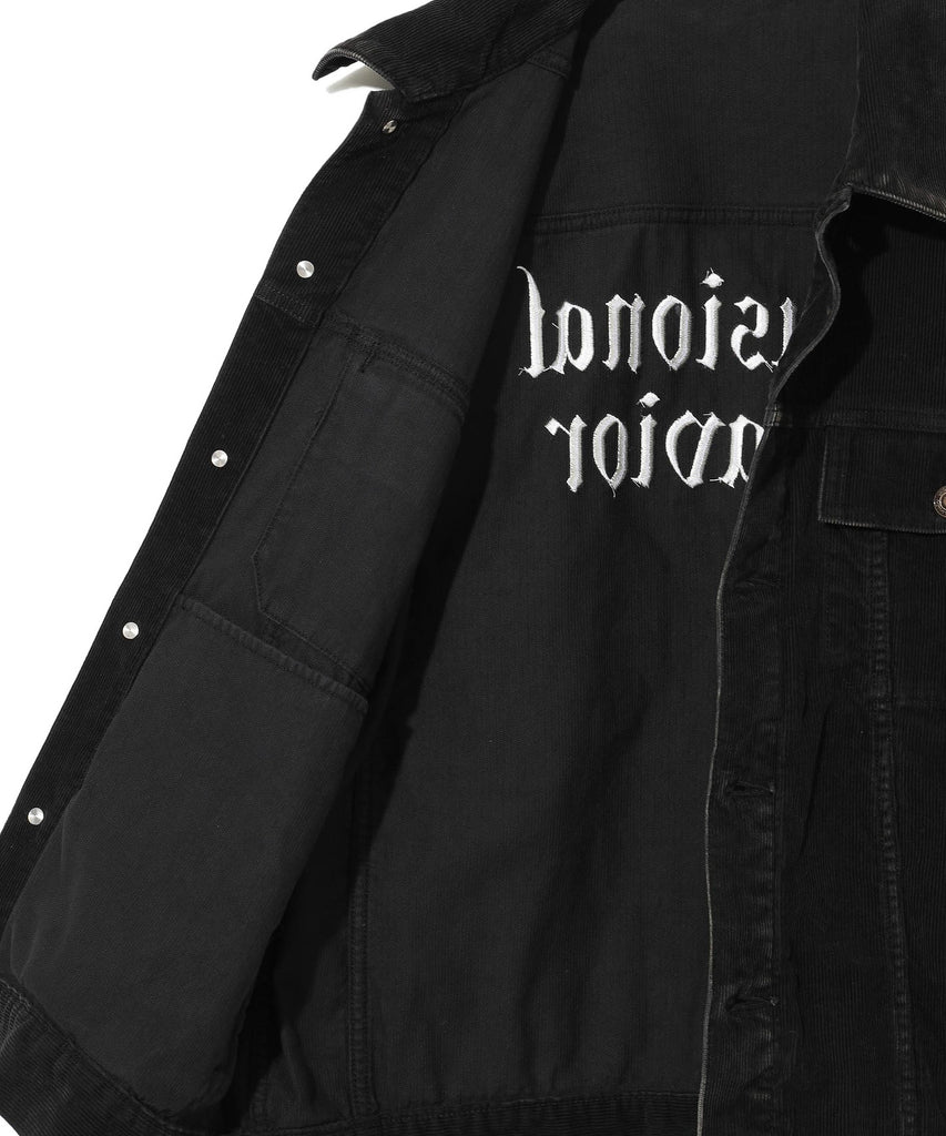 UNDERCOVER "CORDUROY TRUCKER JACKET" BLACK