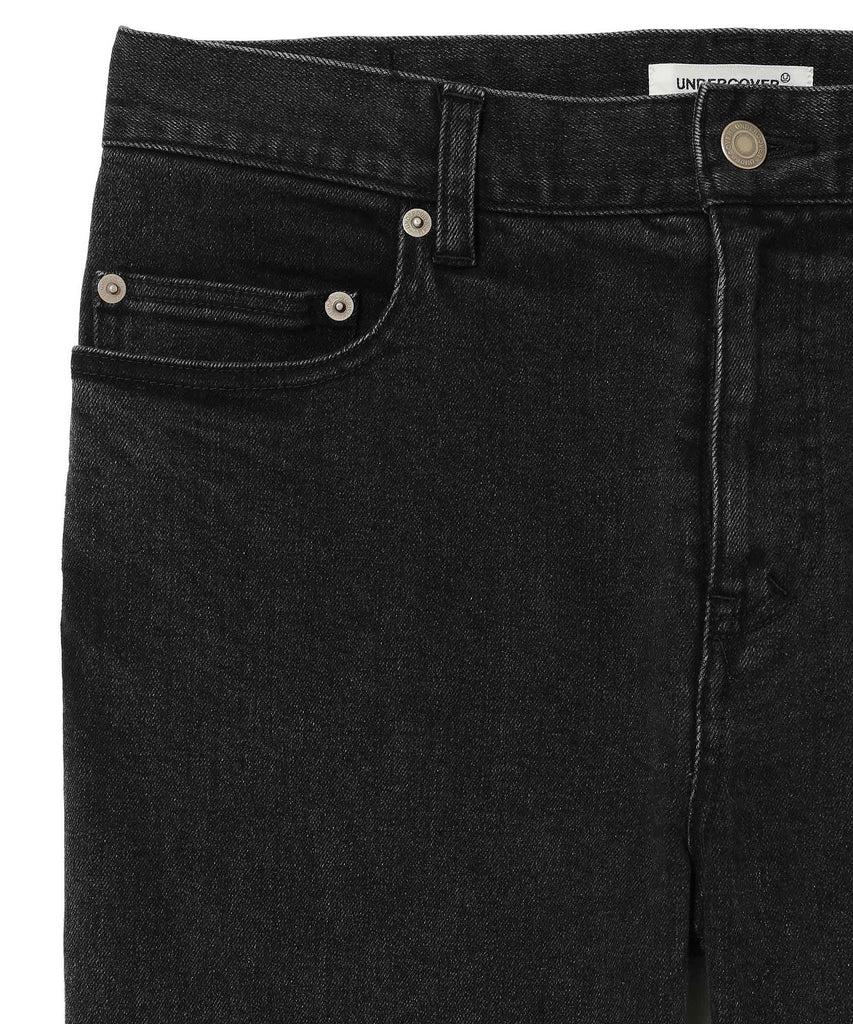 UNDERCOVER "STRETCH SKINNY DENIM PANTS" BLACK