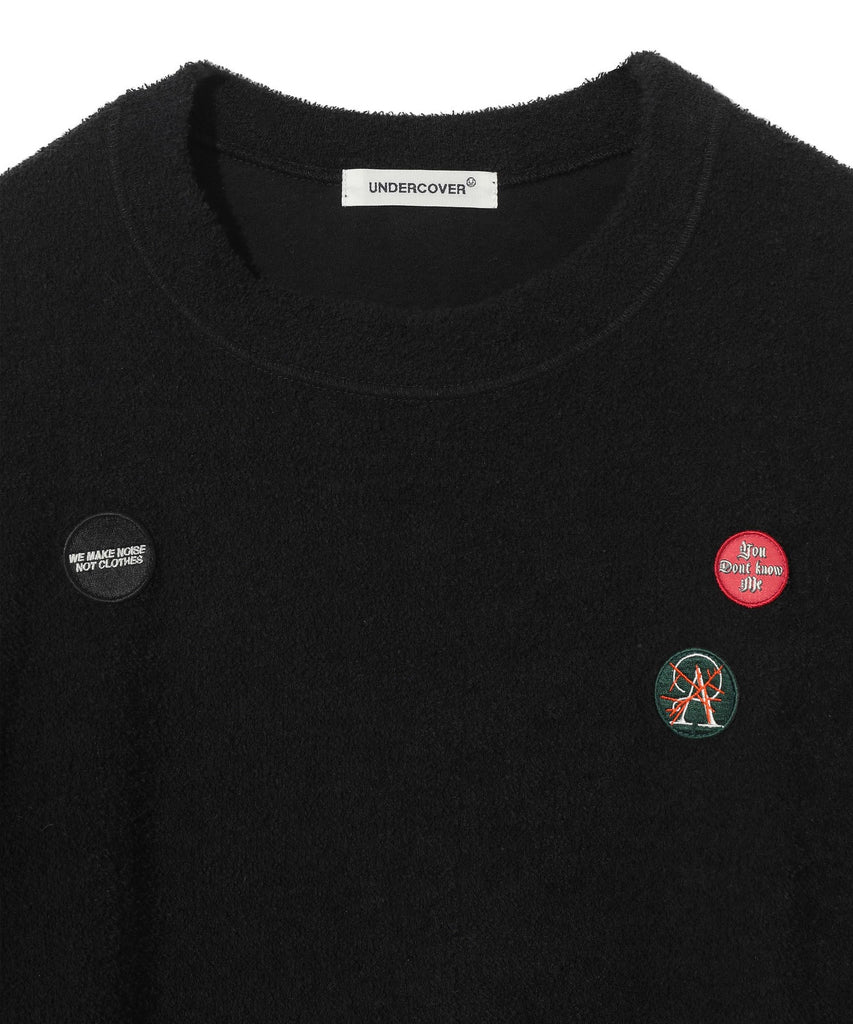 UNDERCOVER "EMBROIDERED BADGES PULLOVER" BLACK