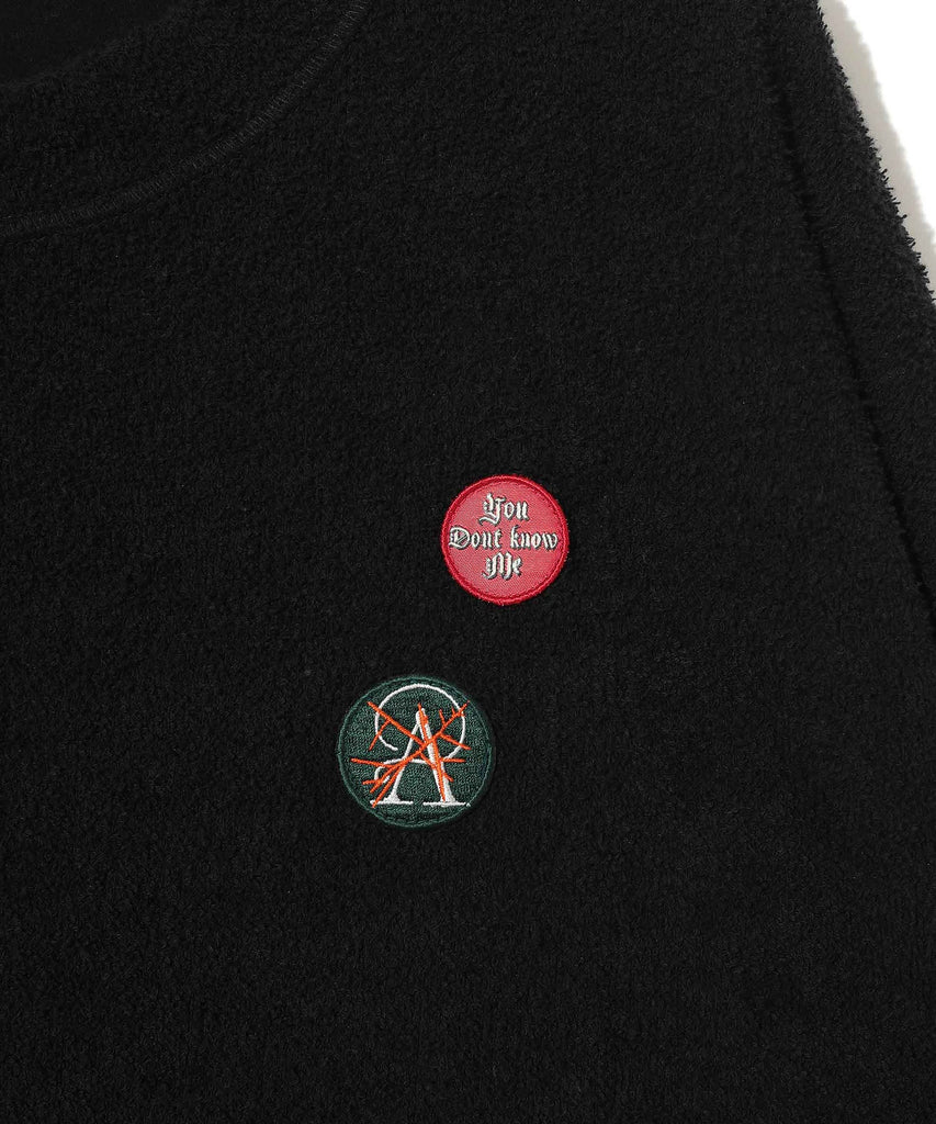 UNDERCOVER "EMBROIDERED BADGES PULLOVER" BLACK