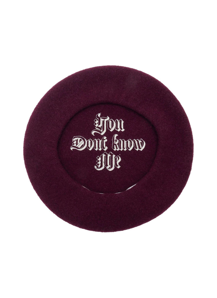 UNDERCOVER X KIJIMA TAKAYUKI "WOOL BERET" BORDEAUX