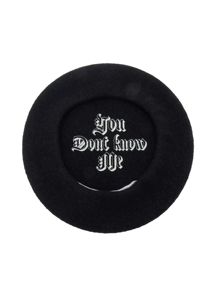 UNDERCOVER X KIJIMA TAKAYUKI  "WOOL BERET" BLACK