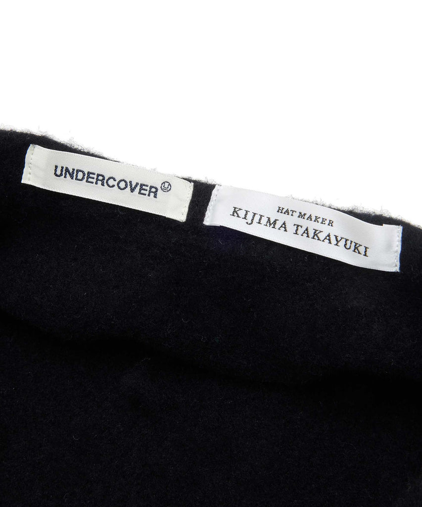 UNDERCOVER X KIJIMA TAKAYUKI  "WOOL BERET" BLACK