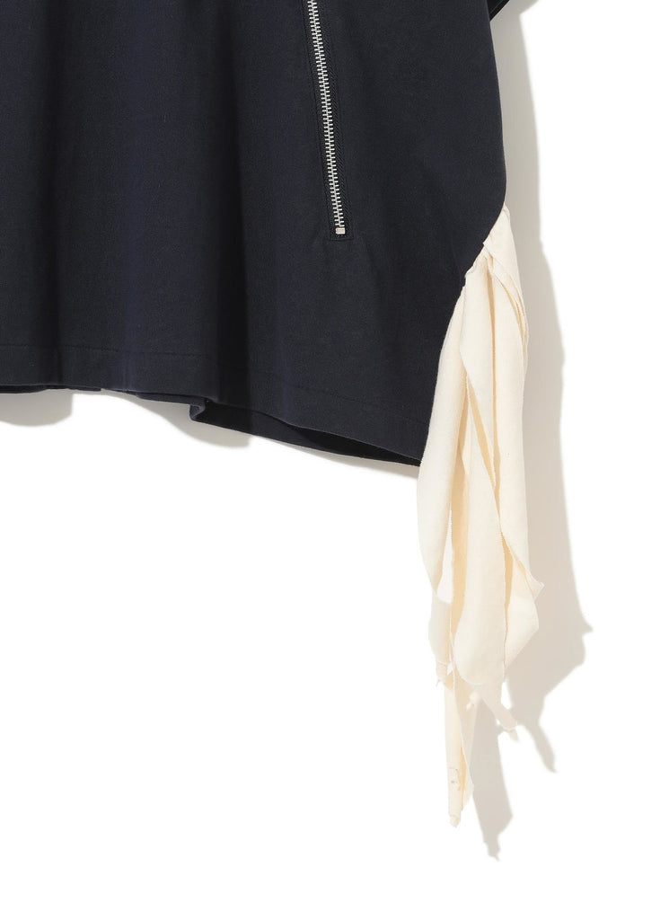 UNDERCOVER "FRINGE S/S TOP" NAVY