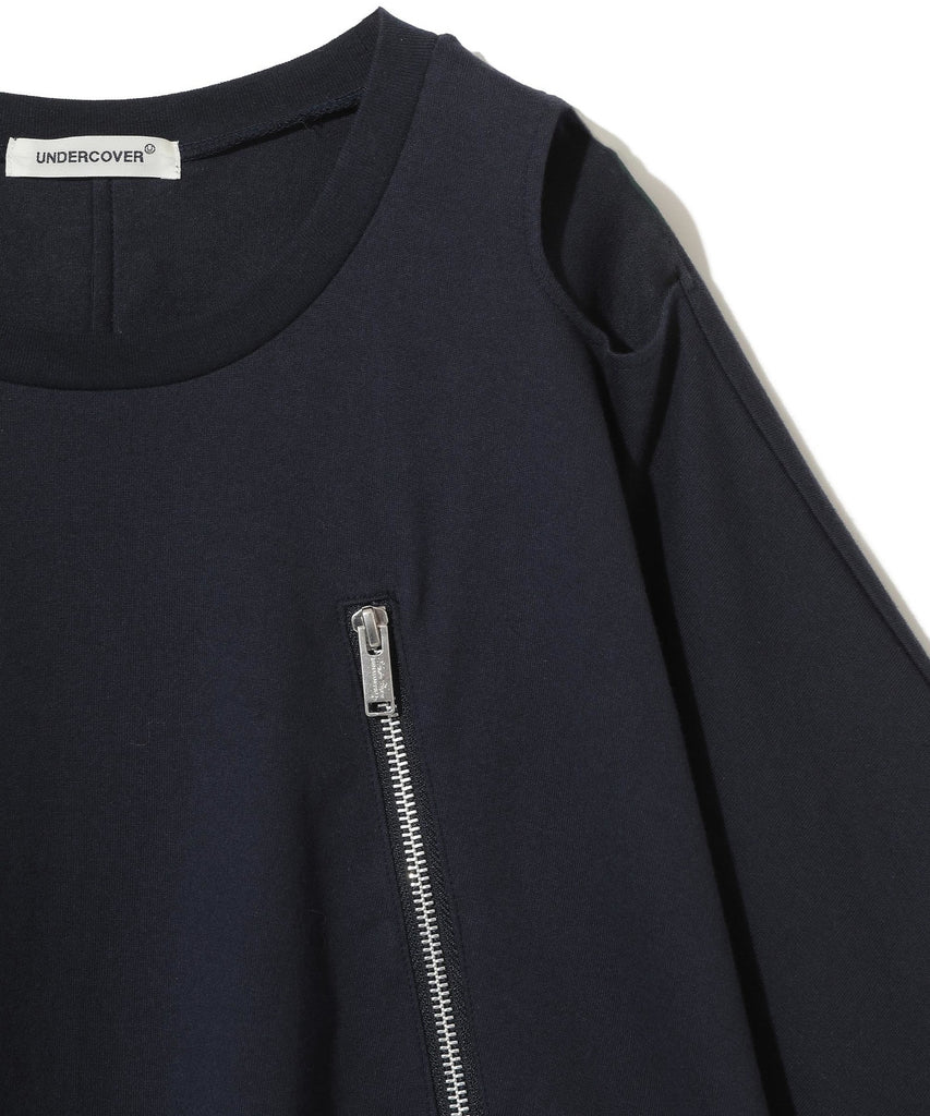 UNDERCOVER "FRINGE S/S TOP" NAVY