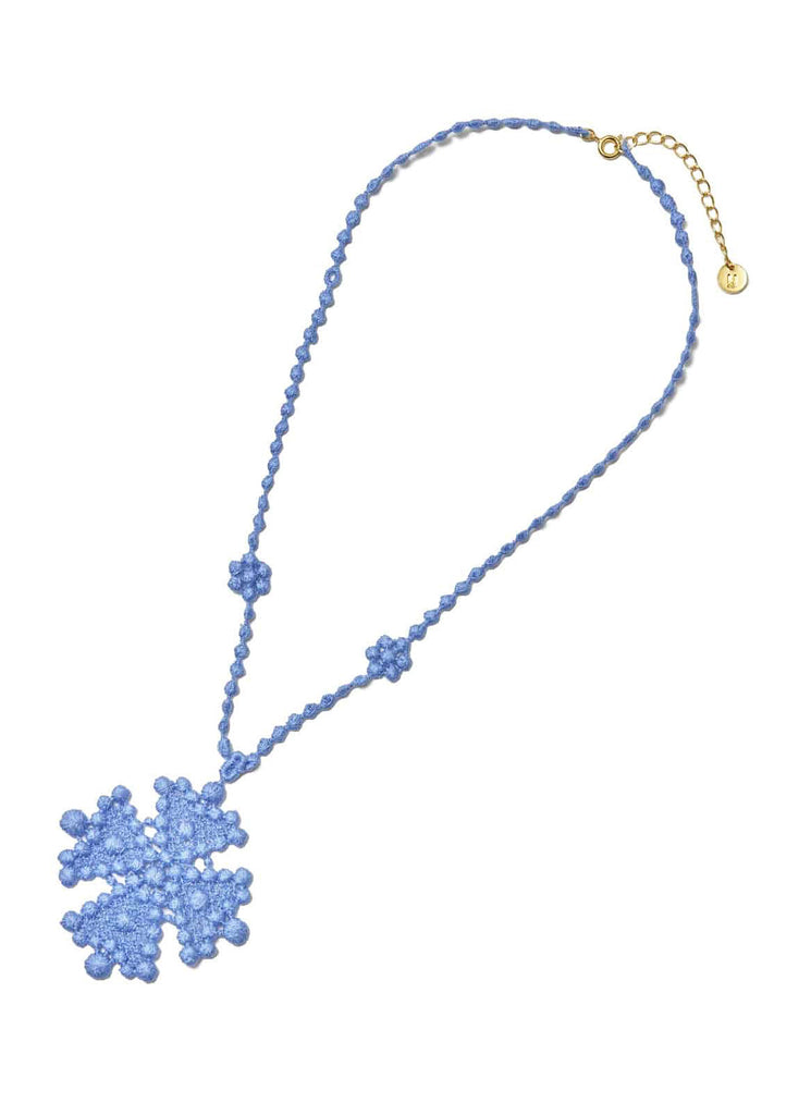 UNDERCOVER "COTTON LACE NECKLACE UC1E4N06" L.BLUE