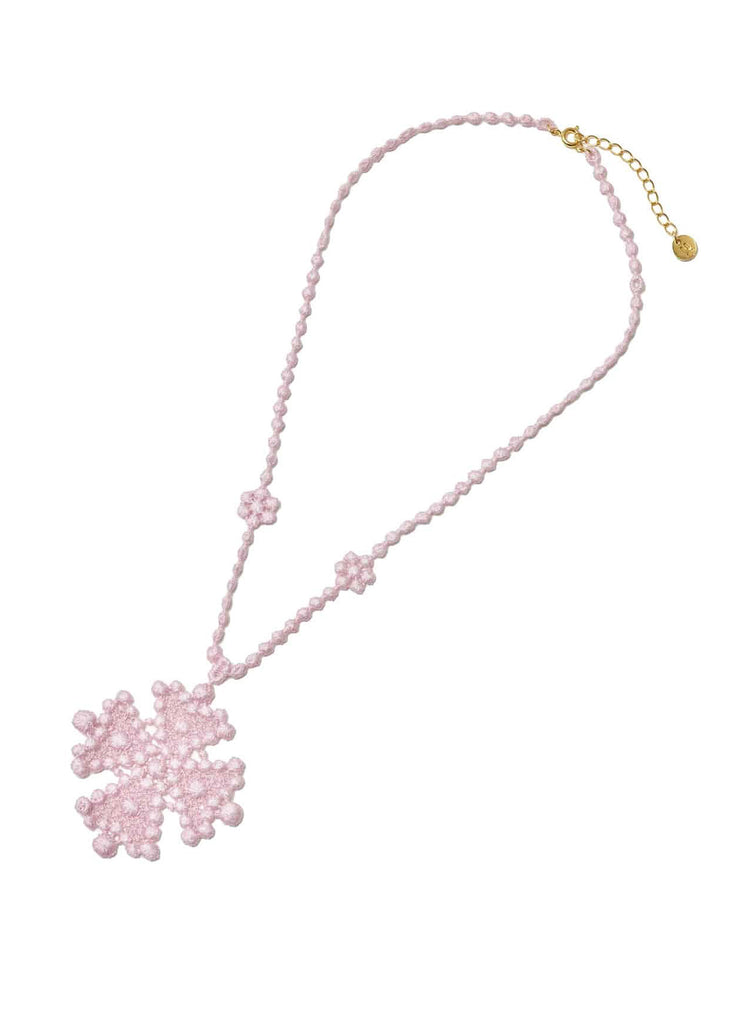 UNDERCOVER "COTTON LACE NECKLACE UC1E4N06" PINK