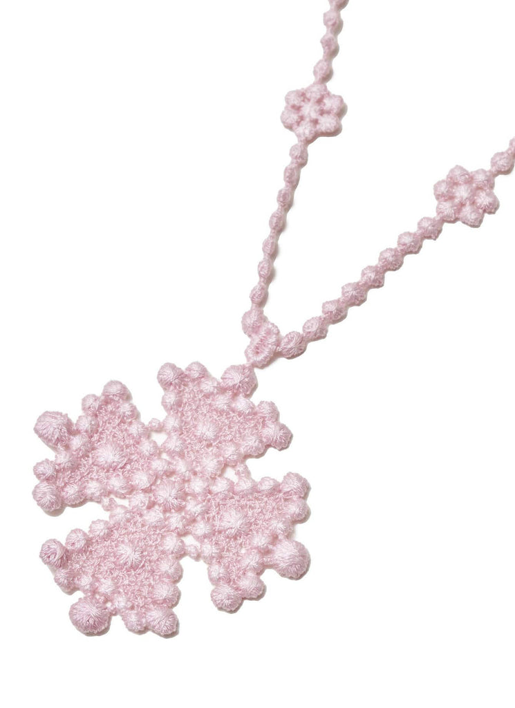 UNDERCOVER "COTTON LACE NECKLACE UC1E4N06" PINK