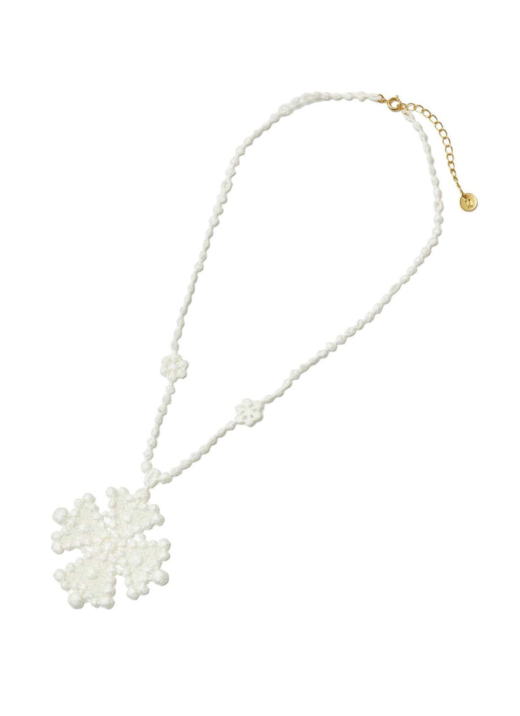 UNDERCOVER "COTTON LACE NECKLACE UC1E4N06" OFF WHITE