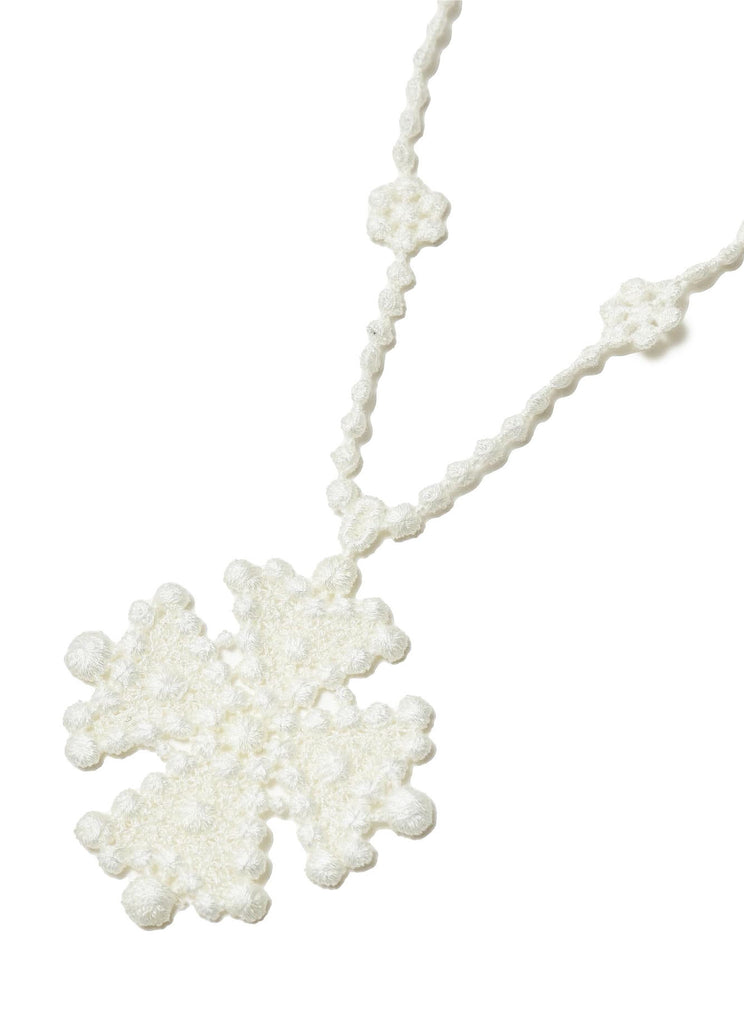 UNDERCOVER "COTTON LACE NECKLACE UC1E4N06" OFF WHITE