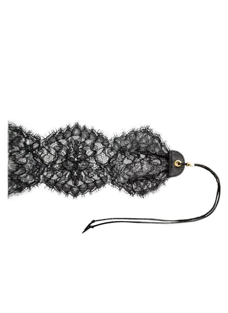 UNDERCOVER "COTON LACE EYE MASK" BLACK