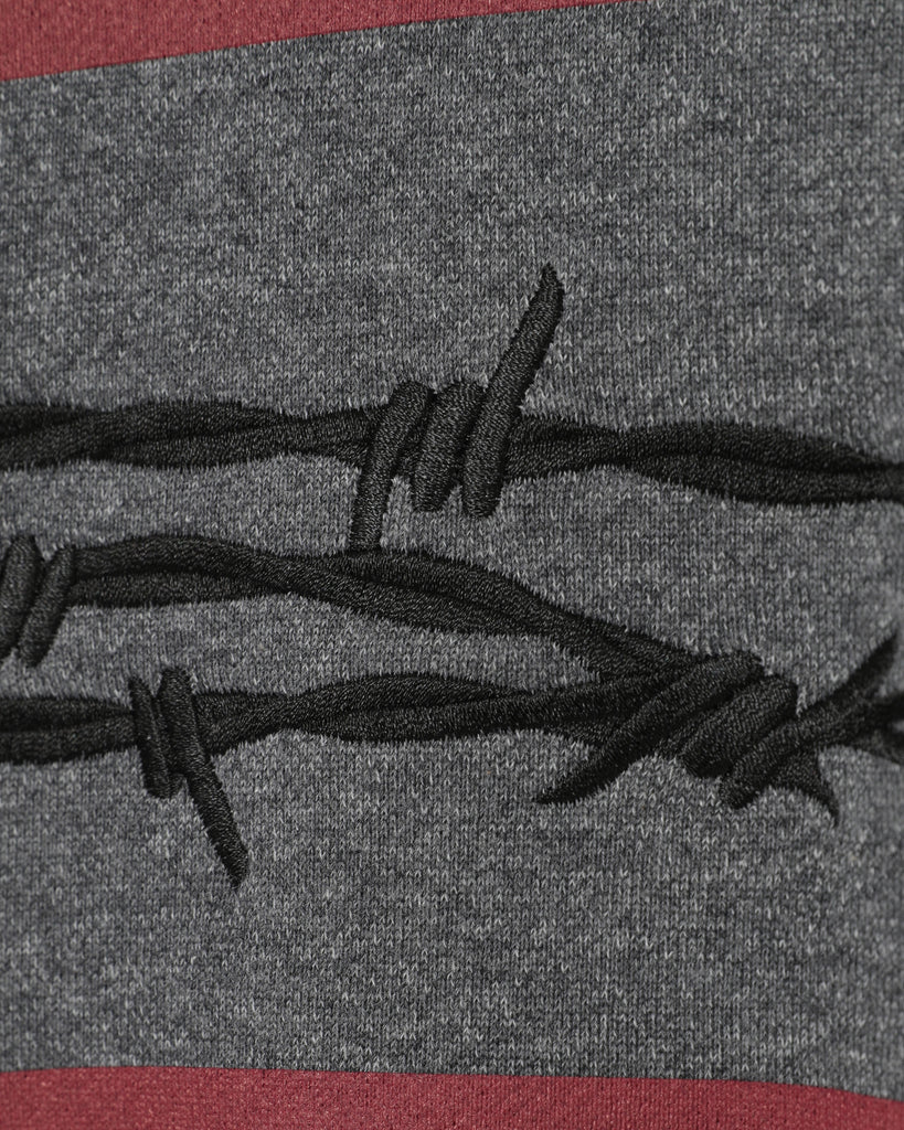 UNDERCOVER "WIRE EMBROIDERY TOP" GRAY