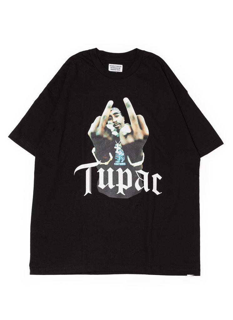 WACKO MARIA/GUILTY PARTIES "TUPAC S/S T-SHIRT" BLACK