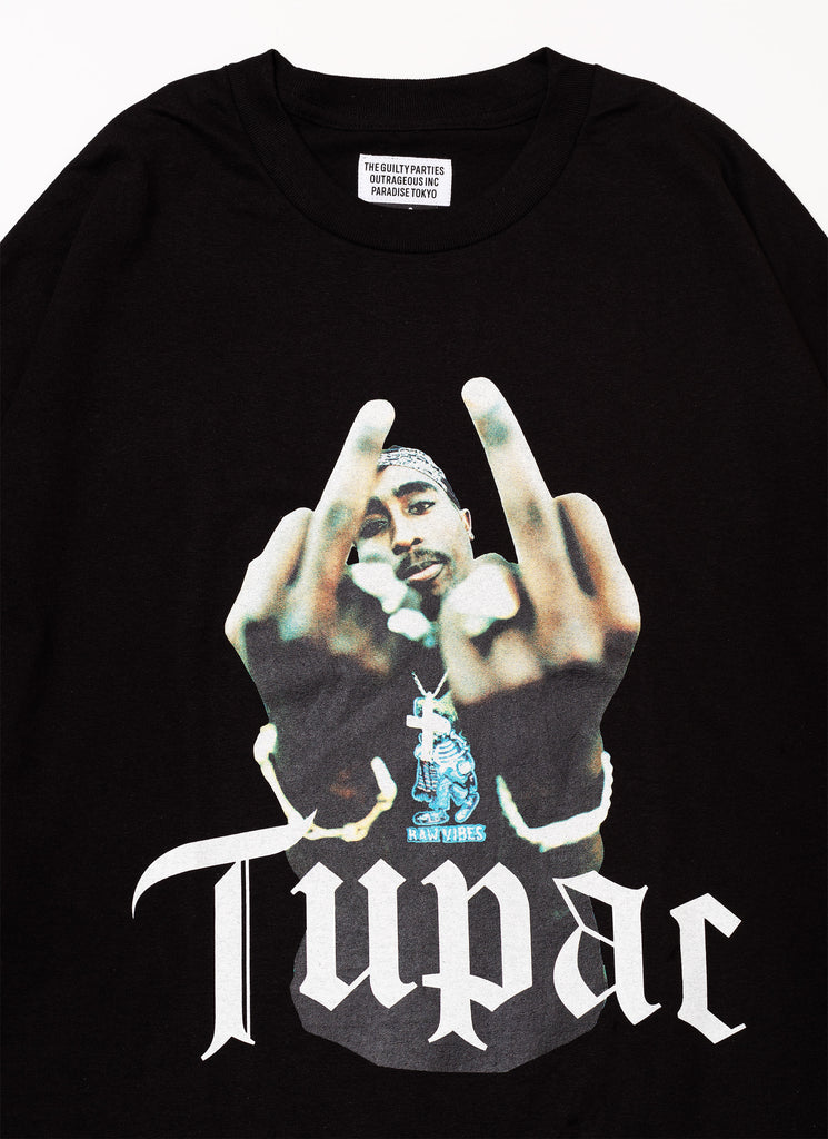 WACKO MARIA/GUILTY PARTIES "TUPAC S/S T-SHIRT" BLACK