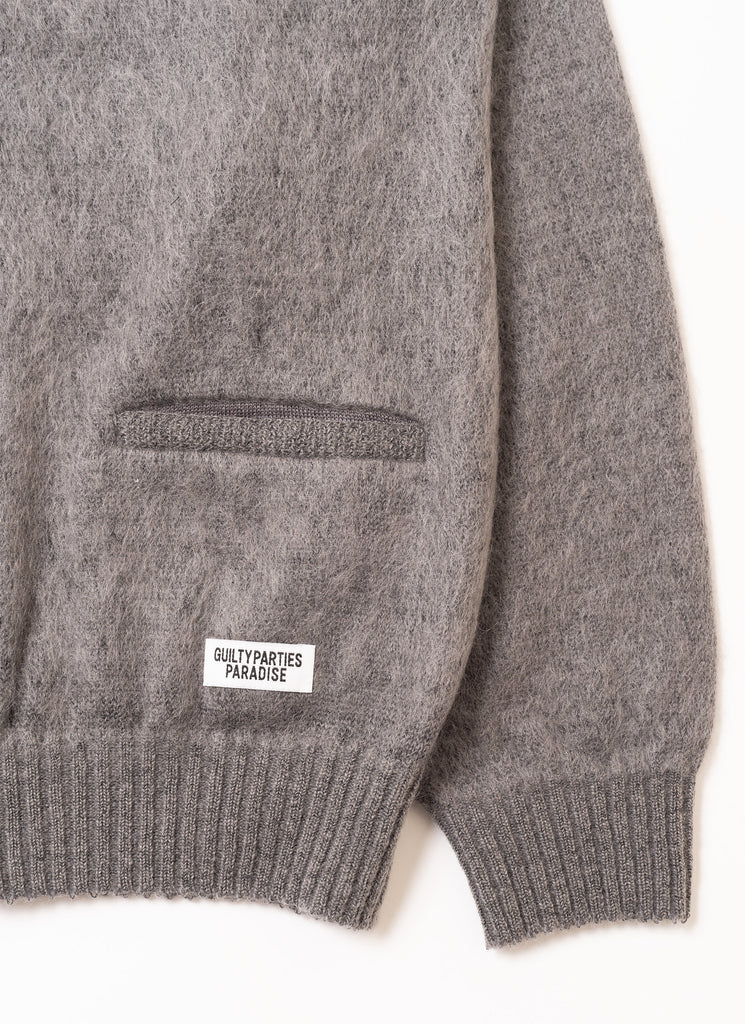 WACKO MARIA/GUILTY PARTIES  "MOHAIR KNIT CARDIGAN" GRAY