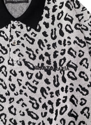 トップス WACKOMARIA 25SS LEOPARD KNIT POLO SHIRT WACKO MARIA (ワコマリア) LEOPARD KNIT POLO SHIRT (レオパード