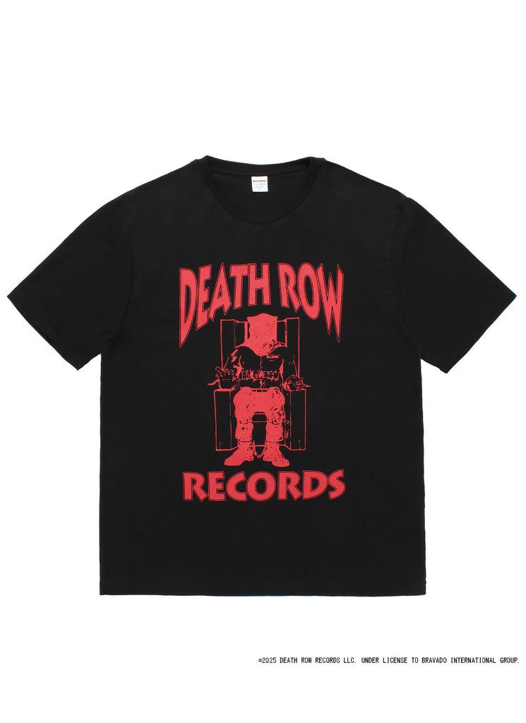 WACKO MARIA/GUILTY PARTIES "DEATH RAW RECORDS T-SHIRT" BLACK