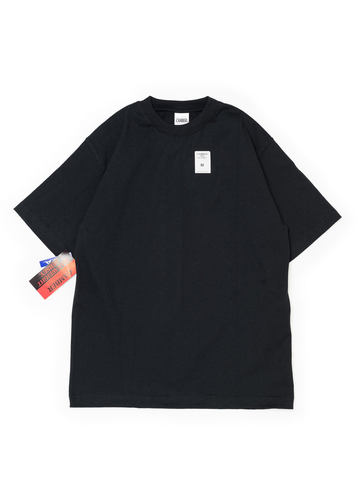 CAMBER "MOCK NECK L/S  8 OZ MAX-WEIGHT T-SHIRT" BLACK