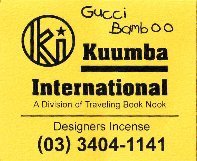 kuumba international "REGULAR INCENSE PACK" Gucci Bamboo
