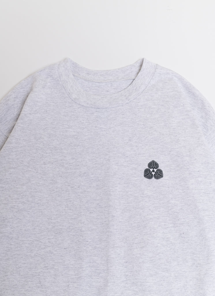 NAKAMURAYA "KANJI HEAVYWEIGHT S/S T-SHIRT" ASH X CHARCOAL