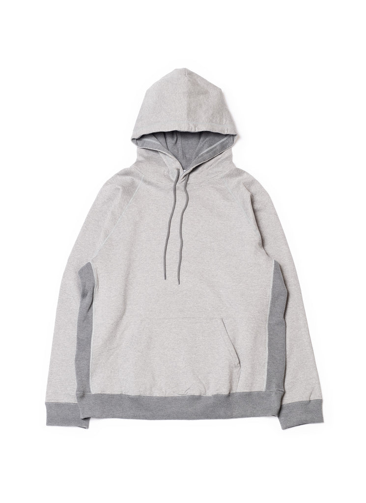 nanamica "HOODED PULLOVER SWEAT" HEATHER GRAY