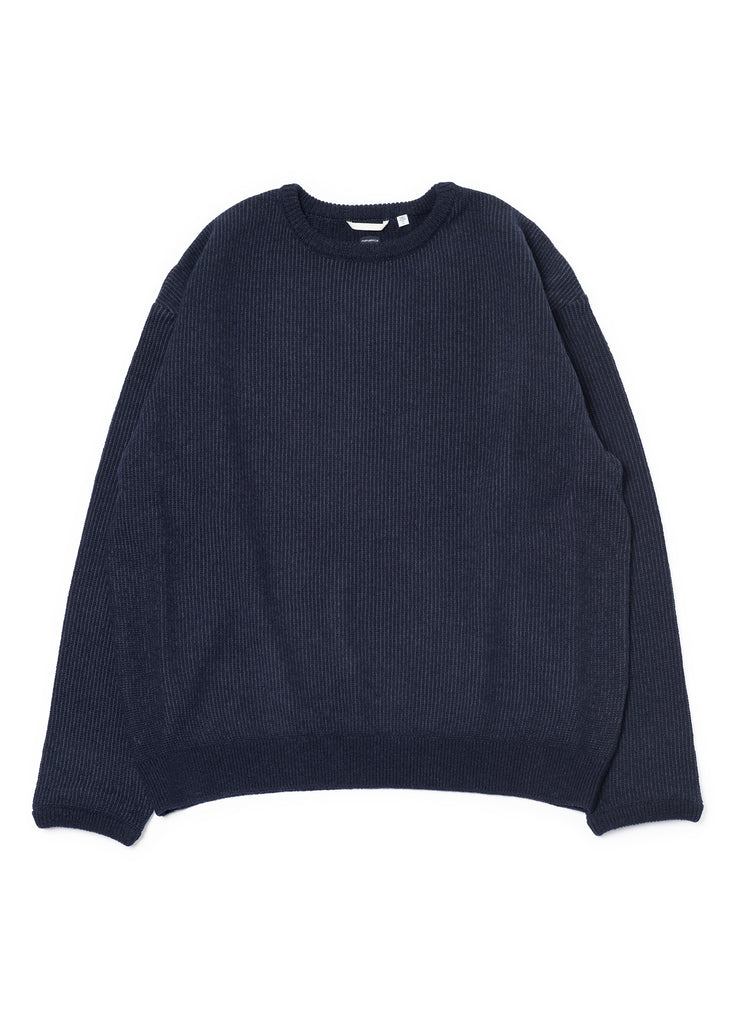 nanamica "KODENSHI WOOL SWEATER" NAVY